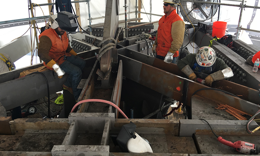 Installation of Steel Beams